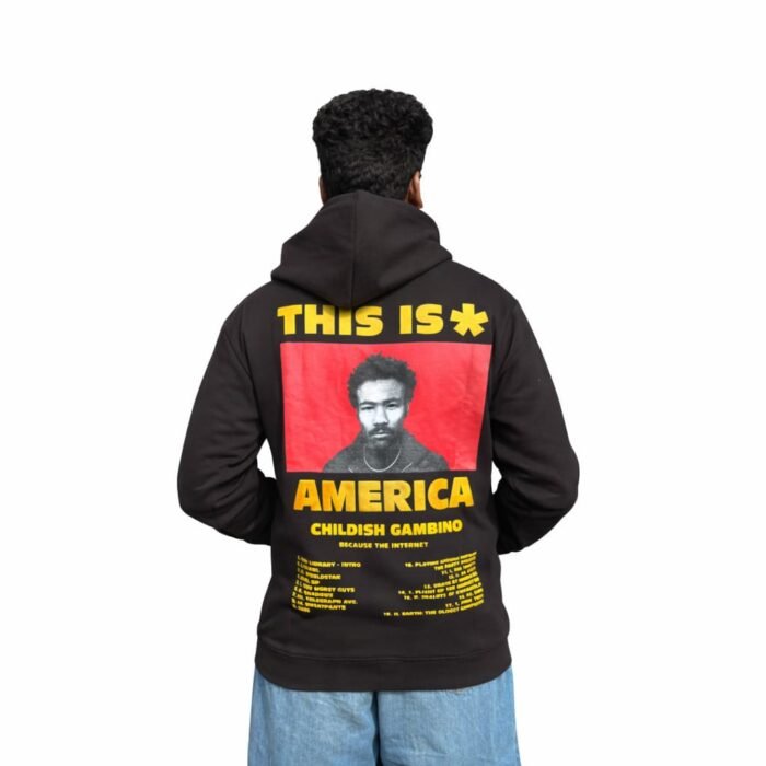 This ia America Hoodie Black